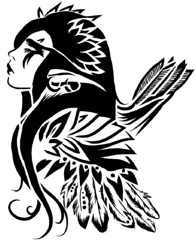 W.O.W Female Night Elf stencil