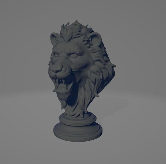 lion bust