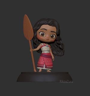 CUTE MOANA 2 - DISNEY PRINCESS - 3D PRINT MODEL