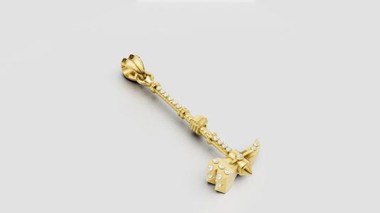 GOLD DIAMOUND PENDANT  3d printable model