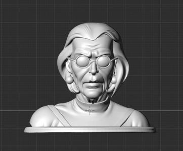 Simple bust of madame web - STL file - MARVEL