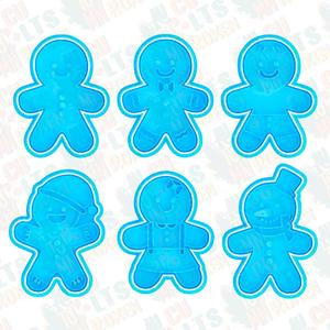 Gingerbread men cookie cutter set of 6 *