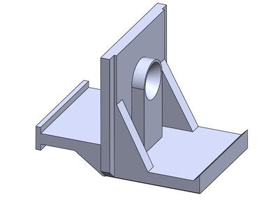 Tope-Arrastre Riel Panel Japonés (Japanese Curtain Stopper profile)