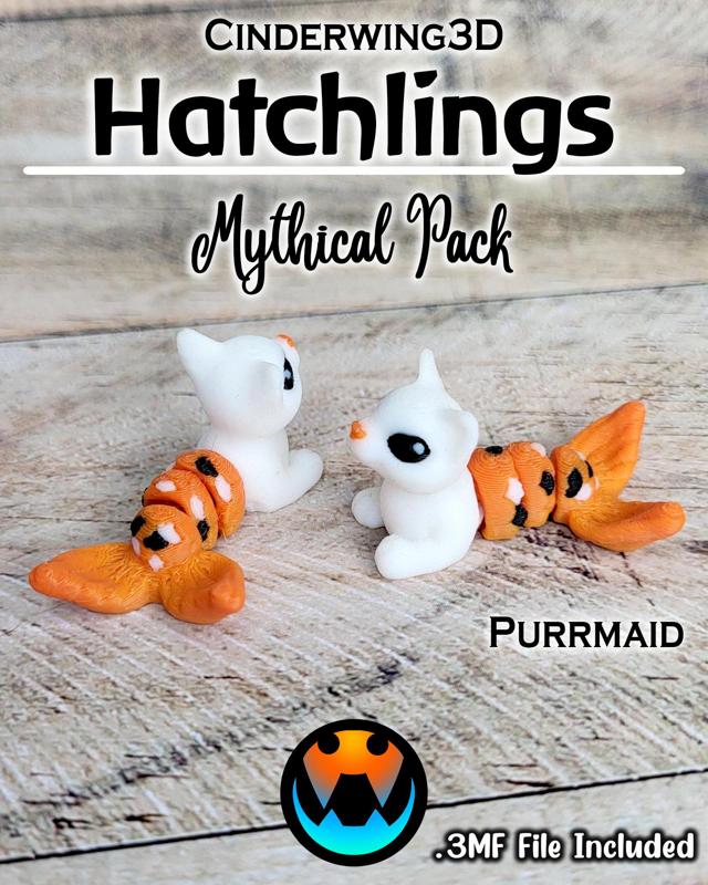 Purrmaid Cat Fish - Cinder Hatchling
