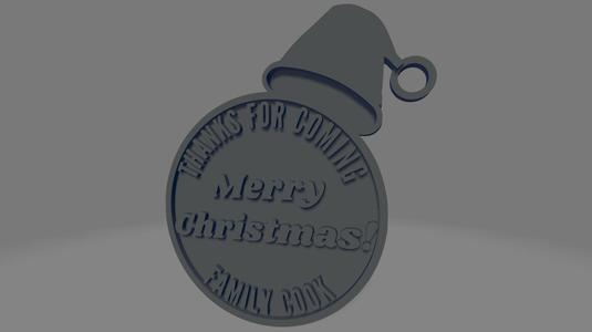 'Merry Christmas' Keychain - Cook Family Edition, Perfect Holiday Gift!