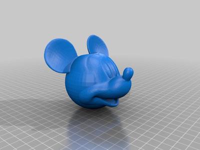 Mickey Mouse head with hole