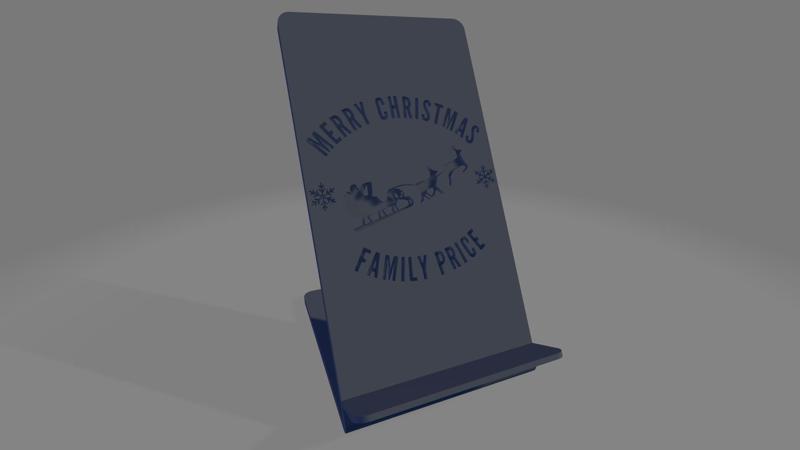 Price Family Christmas Phone Stand – The Perfect Holiday Gift!