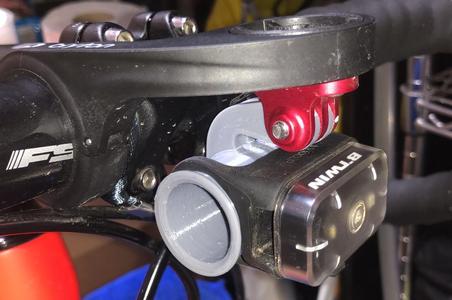 BTWIN light GoPro mount / Soporte GoPro para luz BTWIN (NEW w/ offset V2!!)