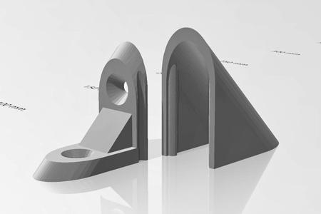 Connecting angle with cover