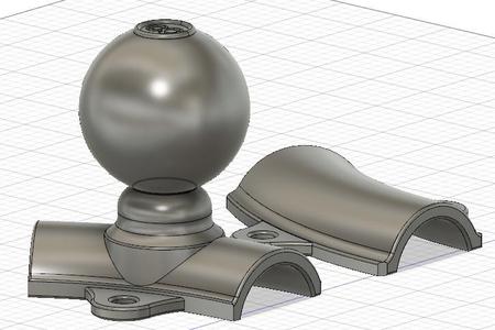 Swivel knob for steering wheel | **PRINT IN PLACE**