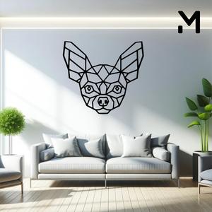 Wall silhouette - Chihuahua - Geometry
