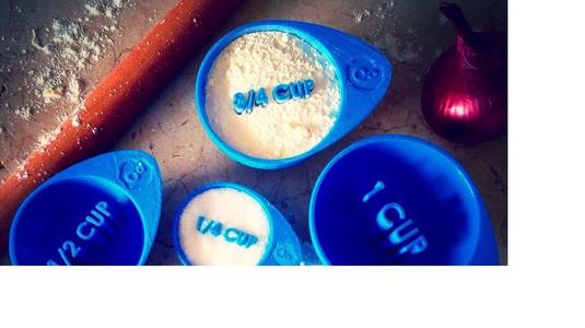 Unique Measuring Cups by OogiMe from Cults3d