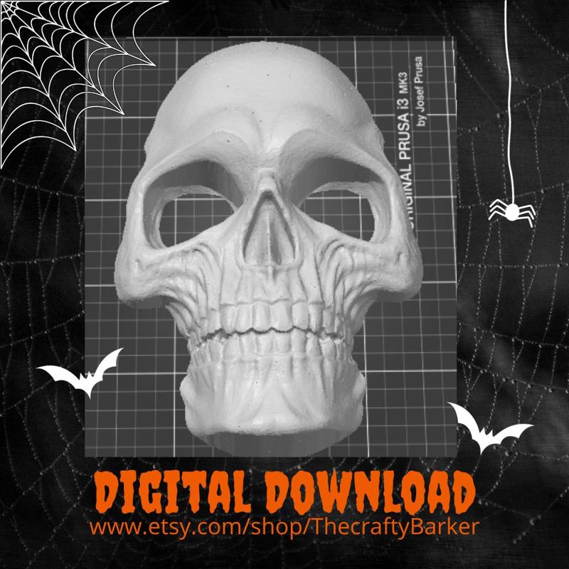 Skull Face halloween wall decor / creepy hollow eye skull Cake Topper / Decoration