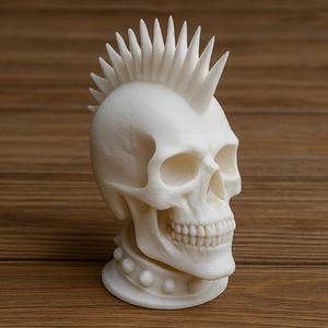 Halloween Punk Skull Figurine