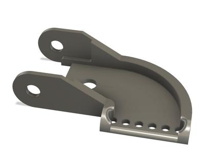 90° Angled 10x20 drag chain ends
