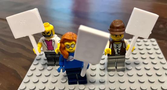 Lego Protest Signs