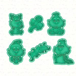 Baby Grinch cookie cutter set of 6