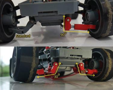 WPL D12 Custom Lower Arm for Drift Setup