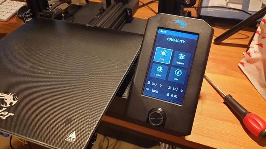 Ender3v2 display mount - closer to bed, more angles