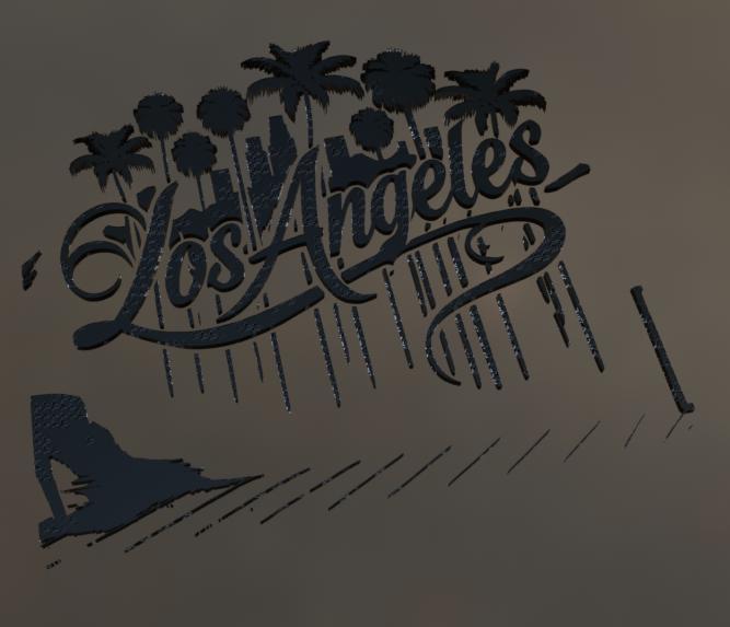 los angelas wall art