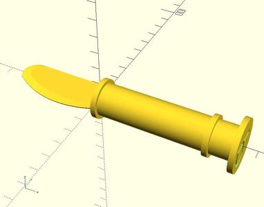Plastic Playdough knife