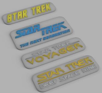 StarTrek Badges No.1 - multicolor