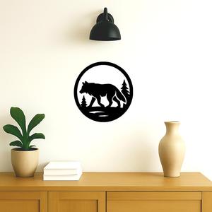 Wolf wall decoration
