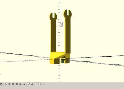 Easythreed X1 Spool Holder OpenSCAD parametric