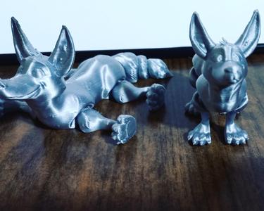 Flexible dog (PRINT-IN-PLACE)