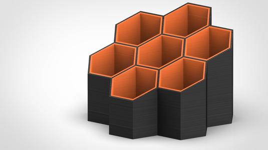 Hexagon Penholder With Inserts