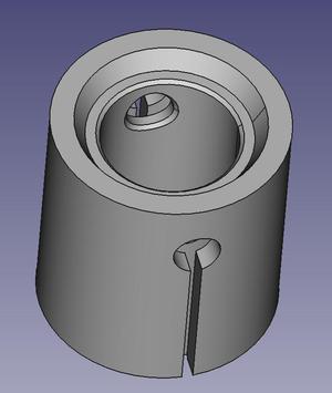 Dishy to two inch pipe adapter