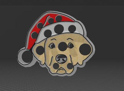 CHRISTMAS DOG - COOKIE CUTTER