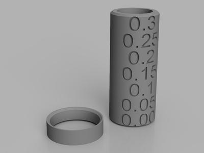 Low weight Tolerance clearance test 0.00mm - 0.3mm