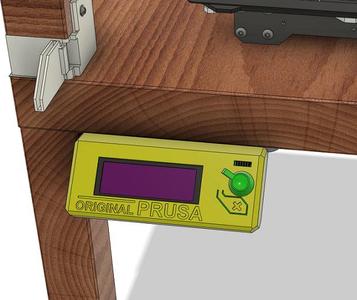 Heated Enclosure External Mount of LCD screen for Prusa i3 MK3