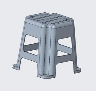 Plastic stool