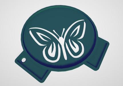 Coffee Stencil - Butterfly