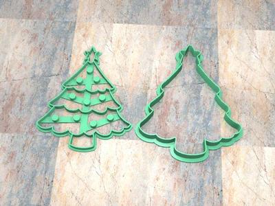 COOKIE STAMP/CUTTER. COOKIE STAMP/CUTTER FONDAN DOUGH. CHRISTMAS TREE_004