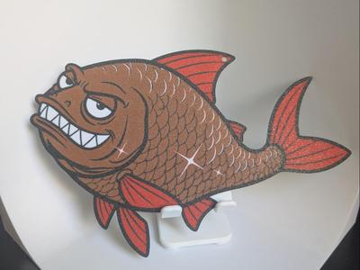 Grumpy Cartoon Redfin 