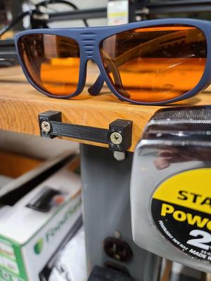 Simple Safety Glasses Mount 14mm wide