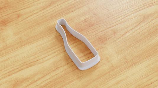 Champagne Bottle Cookie Cutter (Multiple Sizes Available)