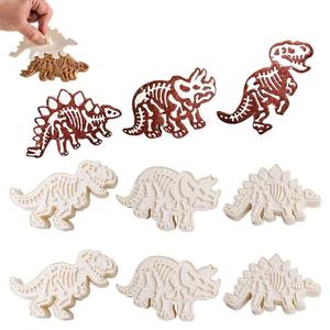 T-rex; stegosaurus and triceratops cookie cutter