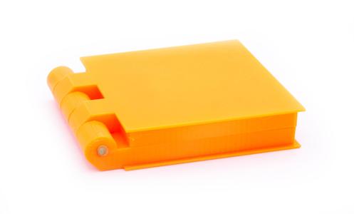 Print-in-place box with hinge mechanism