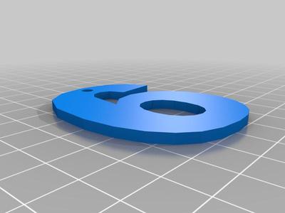 6 with ziptie hole