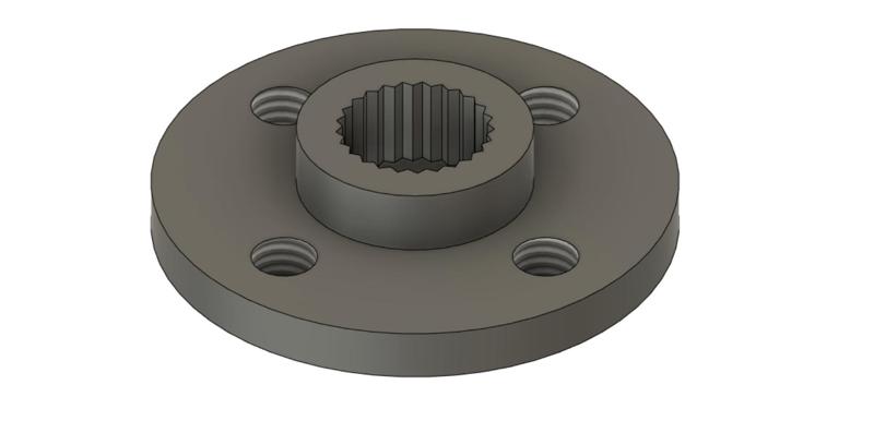 Servo horn round for 55G Servo (25T spline)