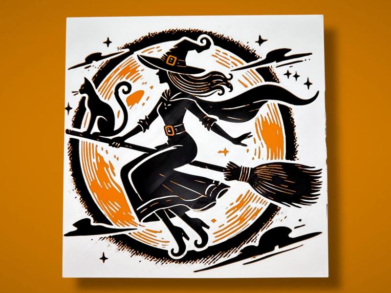 Spellbound Soar - Witch 2 Halloween Hueforge