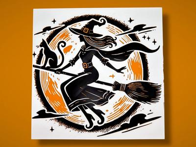 Spellbound Soar - Witch 2 Halloween Hueforge