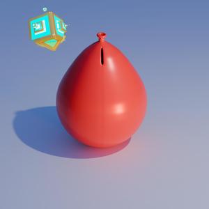 Balloon piggy bank