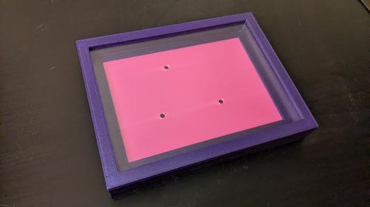 shadow box display case picture frame (4.5" x 6")