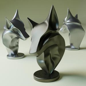 Wolf Bust Deco