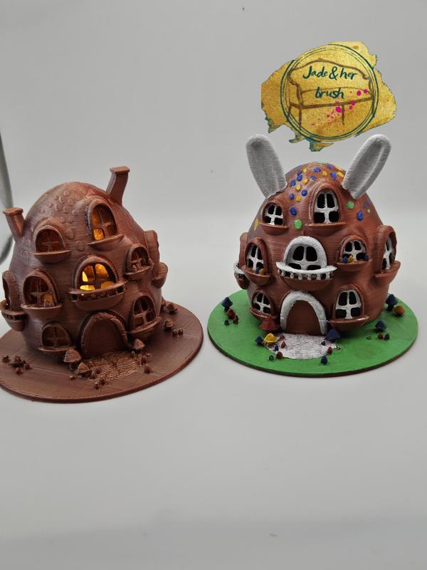 Easter Egg Bunny Burrow light